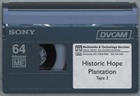 Historic Hope Plantation tape 3